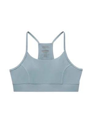 Vans blue/gray MTE Crosspath Strappy Sports Bra-size medium Has padding, excellent condition Bust: armpit to armpit 16-18 inches thumbnail 2