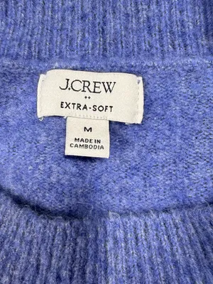 J. Crew Extra Soft Wool Blend Ribbed Crewneck Sweater thumbnail 5