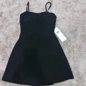 Alo Yoga Black Alosoft Courtside Tennis Dress New XS thumbnail 6