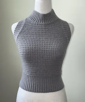 NWOT Sweater-knit Mock Neck Top thumbnail 1