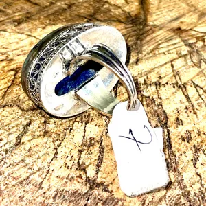 Lapis Lazuli Ring Size 7 Blue thumbnail 5