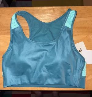 NWT Fabletics Medium Impact Shine Sports Bra, Small thumbnail 1