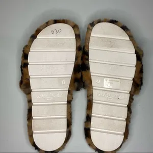 J/SLIDES faux fur slides size 7 thumbnail 4