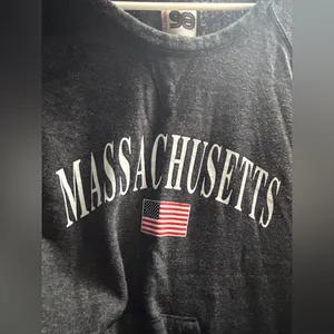 Ninety Gray Massachusetts Sweatshirt Size M thumbnail 3