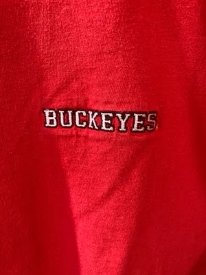 Ohio State Buckeyes 90s Style Steve & Barry’s OSU Classic College Red T-Shirt thumbnail 3
