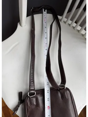 Fossil Chocolate Brown Leather Crossbody Bag thumbnail 7