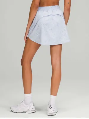 Lululemon Hotty Hot High Rise Skirt in Gravel Dust Pastel Blue thumbnail 6