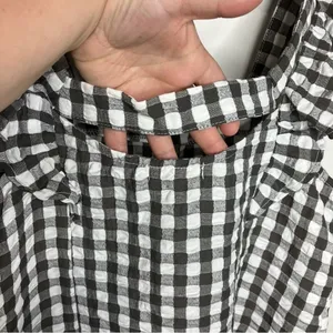 Maurice’s square neck‎ gingham ruffle tank size small thumbnail 8