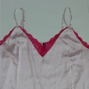 90s Revival Y2K Cami Babydoll Lingerie Top Size XL Pink Satin Coquette Adore Me thumbnail 5