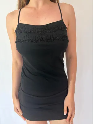Vintage Y2K The Limited Mesh Beaded Going Out Cami Top thumbnail 3
