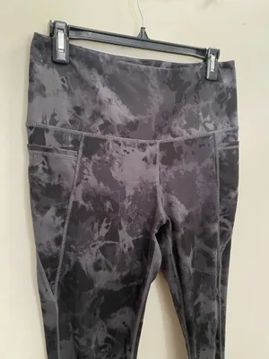 Danskin Black Activewear Leggings with Subtle Logo thumbnail 3