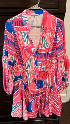 Boutique Multi-color Print Dress thumbnail 1