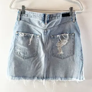 Abercrombie & Fitch Zoe Natural Rise Vintage A-Line Denim Skirt Blue 27 / 4 thumbnail 3