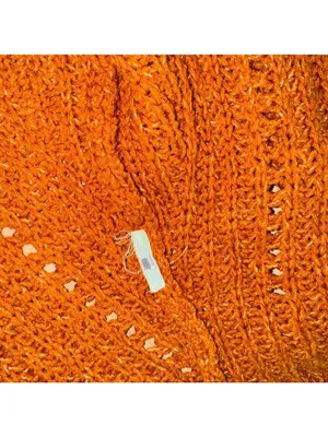 Abercrombie & Fitch Cardigan Sweater Brunt Orange Size Small thumbnail 3
