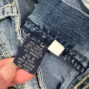 Angels Y2K Capri Jeans Size 6 26x22.5 Light Wash Embroidered Flap‎ Pocket Denim thumbnail 8