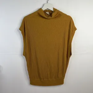 We The Free People Size S Top Madeline Anthro Relaxed Golden Haze Yellow Women's thumbnail 6