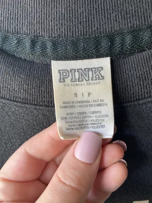 PINK - Victoria's Secret Mesh Crew Neck Sweatshirt thumbnail 4