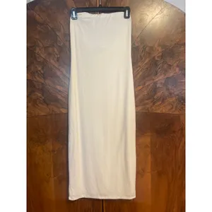 REFORMATION Etta Midi Dress SUSTAINABLE BRAND Fior di Latte COMFY STRETCH Medium thumbnail 4