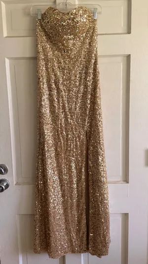 Formal dress Gold Size 4 thumbnail 2