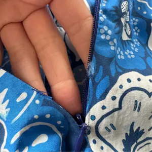 Farm Rio Full of Flowers Midi Dress Blue thumbnail 9