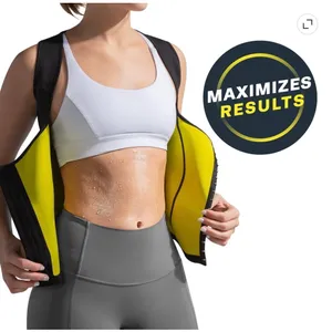 Cami Hot Shapers Neoprene Waist cincher vest workout attire support sz Med thumbnail 2