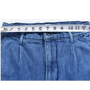 Aritzia Wilfred Free Pleated Barrel Leg Jeans Organic Cotton Medium Wash Blue 4 thumbnail 5