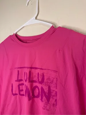 lululemon athletica Bold Pink Graphic Crop Tee thumbnail 2