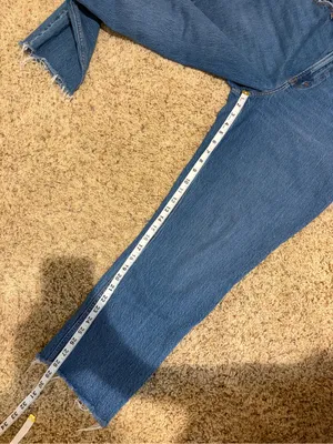 Abercrombie & Fitch Curve Love 90s Straight Ultra High Rise Jeans 32/14S SHORT thumbnail 14