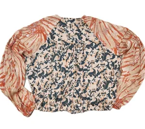 Free People Floral Cruisin Together print top, US Women's Medium NWOT thumbnail 6