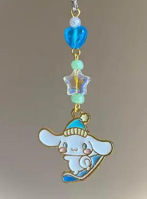 Handmade winter sports snowboard Kawaii fairy phone charm/strap,keychain,bag accessory/car decor⭐️ thumbnail 1