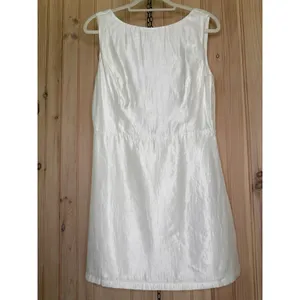 NWOT Lulus Sophisticated Selection White Sleeveless Backless Mini Dress Party L thumbnail 2