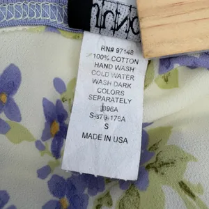 Juno Skirt Womens S Yellow Purple Floral Midi Pull On Lightweight Y2K Style READ thumbnail 9