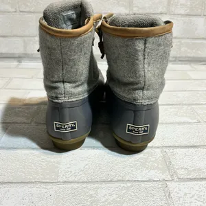 Sperry Gray Duck Boots Waterproof Rain Snow boots size 9 thumbnail 4