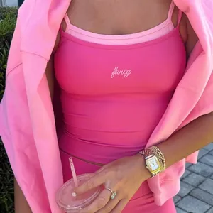 Fancy Palm Springs Double Layered Tank Pink XS/S thumbnail 1