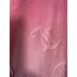 Y2K bling Juicy Couture Pink Velour Monogram Rhinestone‎ Sleepwear Pants Small thumbnail 5
