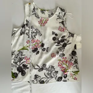1‎ State Floral-Print Split-Back Cloud Tank Top Women's Size XS thumbnail 4