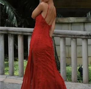 Meshki red Formal Prom Maxi Dress thumbnail 2