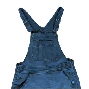 Arizona Jean Co Womens Black Distressed Denim Overalls Knee Slits Bib Size S thumbnail 3