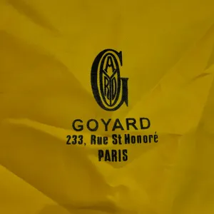 Goyard Luxury Dust Bag Cover 23"x12" Yellow Gold Pouch NO DRAWSTRING thumbnail 2