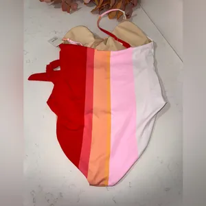 Colorful Striped Women Swim One Piece thumbnail 7