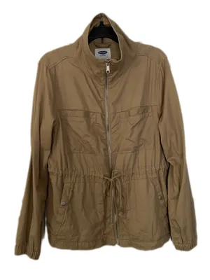 Old Navy Tan Drawstring Utility Field Jacket thumbnail 2
