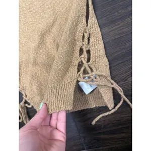 Urban Outfitters Side-Tie Knit Sweater‎ Vest - Camel - XS/TP thumbnail 2