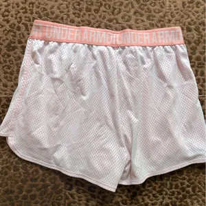 Under Armour White and Pink Women's Shorts thumbnail 4