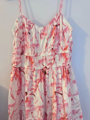 Collision pink and white dress thumbnail 2