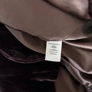SUNDANCE Purple Silk Velvet Sofia Boyfriend Blazer Jacket Two Button Solid 10 thumbnail 9