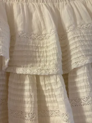 Aerie White Ruffle Skirt thumbnail 4