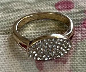 Avon Elegant Gold Tone and rhinestone Women's Ring thumbnail 1