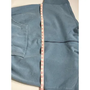 BIBI Blue Quarter Zip Hoodie Small Pullover Sweatshirt Kangaroo Pocket Cozy thumbnail 8