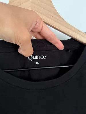 Quince XL Organic Cotton Crew Neck T-Shirt Relaxed Office Minimal Classic thumbnail 2