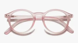 NEW Round Reading Glasses Blue Light Blocking Matte Frame Computer Readers Pink thumbnail 1